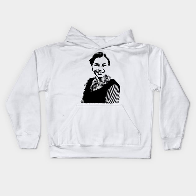 Rosa Parks Portrait Kids Hoodie by phatvo